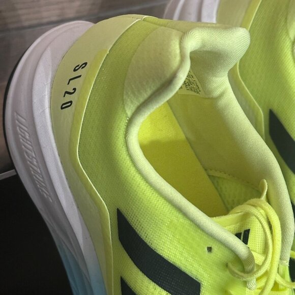 Adidas Mens SL20.2 M Running Shoes Used Yellow Blue Size Men 10 - Picture 14 of 16